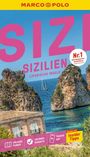 "Sizilien, Liparische Inseln" in großen Buchstaben. Meer, Felsen und Segelboot. Text: "Nr.1 Meistgekaufter Reiseführer".