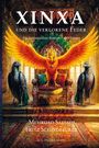 "XINXA und die verlorene Feder", ein fantastischer Roman ab 8 Jahren. Illustration: Phönix mit Krone auf Thron, flankiert von zwei Vögeln.
