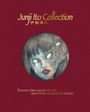 „Junji Ito Collection“, Illustration eines Gesichts zur Hälfte mutiert und furchterregend, „Behind the scenes of the haunting animation series“.