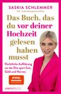 Text: "Das Buch, das du vor deiner Hochzeit gelesen haben musst". Frau in pinkem Blazer links im Bild.