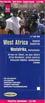 Reise Know-How Verlag Peter Rump: Reise Know-How Landkarte Westafrika, Küstenländer (1:2.200.000) : von Senegal bis Nigeria, KRT