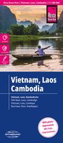: Reise Know-How Landkarte Vietnam, Laos, Kambodscha (1:1.200.000), KRT