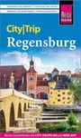 Buchtitel: "City|Trip Regensburg". Oben: Reise-Text, unten Hinweis auf CITY-FALTPLAN und WEB-APP. Bild: Historische Stadtansicht.