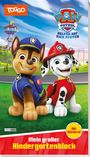 TOGGO, PAW Patrol: Helfer auf vier Pfoten. Mein großer Kindergartenblock. Zwei fröhliche Hunde in Uniformen.