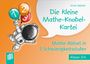 Text: "Die kleine Mathe-Knobel-Kartei", "Mathe-Rätsel in 3 Schwierigkeitsstufen", "Klasse 3/4". Astronaut mit Ballons.