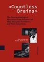 "Countless Brains" - Buchcover, roter Hintergrund, Bild eines Mannes in weißem Kittel, Autoren: Paul Weindling, Michał Adam Palacz.