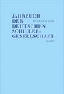 Text: "Jahrbuch der Deutschen Schiller-Gesellschaft Band LXIX 2025, Wallstein". Hellblauer Hintergrund, klarer Text.