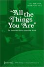 : 'All the Things You Are' - Die materielle Kultur populärer Musik, Buch