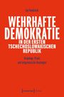 Titel: "Wehrhafte Demokratie in der ersten tschechoslowakischen Republik" von Jan Vondráček. Roter Hintergrund, weiße Schrift.