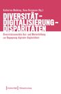 "Diversität – Digitalisierung – Disparitäten" in großen weißen Buchstaben auf rotem Hintergrund. Unten kleinerer Text.