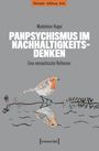 Titel: "Panpsychismus im Nachhaltigkeitsdenken". Vogelzeichnung über Zweigen.