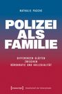 Titel: "POLIZEI ALS FAMILIE." Untertitel: "Differenzen glätten zwischen Bürokratie und Kollegialität." Farbverlauf blau-rot.