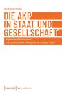 Text in Orange: "Die AKP in Staat und Gesellschaft". Weißer Hintergrund mit minimalem Design.