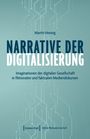 "Narrative der Digitalisierung"; Technikmuster im Hintergrund. "Martin Hennig" oben, "transcript" unten.