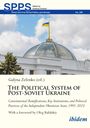 „The Political System of Post-Soviet Ukraine“ von Galyna Zelenko, mit Kuppelgebäude und ukrainischer Flagge.