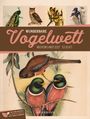 "Wunderbare Vogelwelt, Wochenplaner 2027, 53 Blatt, Ackermann." Illustration von Vögeln, darunter Pfau, Eule und Sittiche.