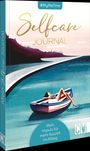 #MyMeTime. Selfcare Journal. Mein Impuls für mehr Auszeit im Alltag. Illustration: Frau entspannt im Boot auf Wasser.