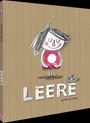 "LEERE" und "ANNA LLENAS" stehen auf einem kartonartigen Hintergrund. Eine Illustration zeigt ein Mädchen mit einer Lücke im Bauch.