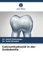 „Calciumhydroxid in der Endodontie“. Autoren: Dr. Rahul Kshirsagar, Dr. Sunil Nirmale. Zahn mit Zahnrädern im Hintergrund.