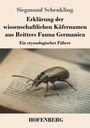 Siegmund Schenkling: Erklärung der wissenschaftlichen Käfernamen aus Reitters Fauna Germanica, Buch