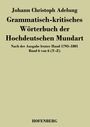 Johann Christoph Adelung: Grammatisch-kritisches Wörterbuch der Hochdeutschen Mundart, Buch