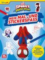Spidey und seine Super-Freunde: Mein Mal- und Stickerspaß, Buch