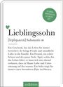 : Lieblingssohn (Substantiv, m), Buch