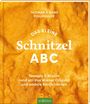 "THOMAS & HANS FIGLMÜLLER. DAS KLEINE Schnitzel ABC. Rezepte & Wissen rund um das Wiener Original und andere Köstlichkeiten."  
Cover mit goldbrauner Textur.
