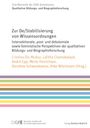 Zur De/Stabilisierung von Wissensordnungen, Buch