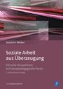 „Joachim Weber: Soziale Arbeit aus Überzeugung“; dynamische Lichter auf einer Straße, modernes Design.