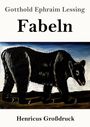 Gotthold Ephraim Lessing: Fabeln (Großdruck), Buch