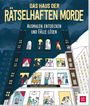 "Das Haus der Rätselhaften Morde. Ausmalen, entdecken und Fälle lösen. Illustriert von Alessandra Santelli." Gebäudeillustration.