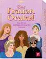 „Das Frauen Orakel“, „Lass dich von 50 STARKEN FRAUEN inspirieren“ – Illustration von fünf Frauen in unterschiedlichen Stilen.