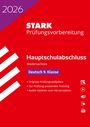 : STARK Deutsch 9. Klasse - Hauptschulabschluss 2026 Niedersachsen - Prüfungsvorbereitung, Buch,Div.