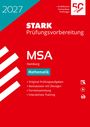 2027, STARK Prüfungsvorbereitung, MSA Hamburg, Mathematik; Aufgaben, Übungen, Formelsammlung, Training. Rotes Design.