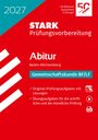 "2027, Abitur, Baden-Württemberg, Gemeinschaftskunde BF/LF. Rotes Cover, weißer Text, STARK Logo, Icons für Aufgaben."