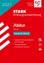 „STARK Prüfungsvorbereitung Abitur Sachsen Deutsch GK/LK“, dazu ein weiß-rotes Logo mit dem Schriftzug „50 Jahre“.