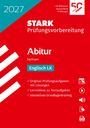 2027. STARK Prüfungsvorbereitung Abitur Sachsen Englisch LK. Rotes Cover mit Logos und Symbolen.