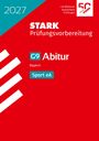 2027, STARK Prüfungsvorbereitung, G9 Abitur Bayern, Sport eA. Rotes Cover mit diagonalen weißen Streifen.