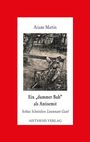Buchtitel: Ein „dummer Bub“ als Antisemit. Illustration eines Mannes in Uniform, der auf einer Parkbank sitzt.