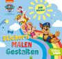 : PAW Patrol Stickern, Malen, Gestalten. Mit 250 Stickern. Für Kinder ab 3 Jahren, Buch