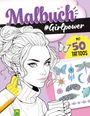 Schwager & Steinlein Verlag: Malbuch Girlpower mit 50 Tattoos, Buch