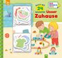 „Buch mit 24 Magneten Unser Zuhause“ zeigt zwei Kinder beim Spielen im Kinderzimmer.