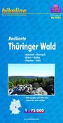 : Bikeline Radkarte Deutschland Thüringer Wald 1 : 75 000, KRT