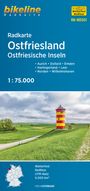 : Radkarte Ostfriesland Ostfriesische Inseln 1:75.000, KRT