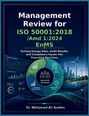 Titel: Management Review for ISO 50001:2018 /Amd 1:2024 EnMS. Energie-Diagramme und Entscheidungssymbole.