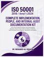 "ISO 50001 2018 / Amd 1:2024. Complete Implementation, People, and Internal Audit Documentation Kit." Logo: Blatt mit Blitz.
