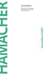 Werner Hamacher: Das Verhältnis, Buch