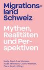 "Migrationsland Schweiz: Mythen, Realitäten und Perspektiven" von Sanija Ameti und anderen auf rosa Hintergrund.