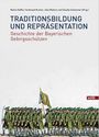 „Traditionsbildung und Repräsentation: Geschichte der Bayerischen Gebirgsschützen“. Illustration von Soldaten in grünen Uniformen.